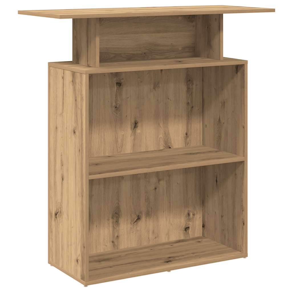 Empfangstheke Artisan-Eiche 100x40x104 cm Holzwerkstoff – Bild 2